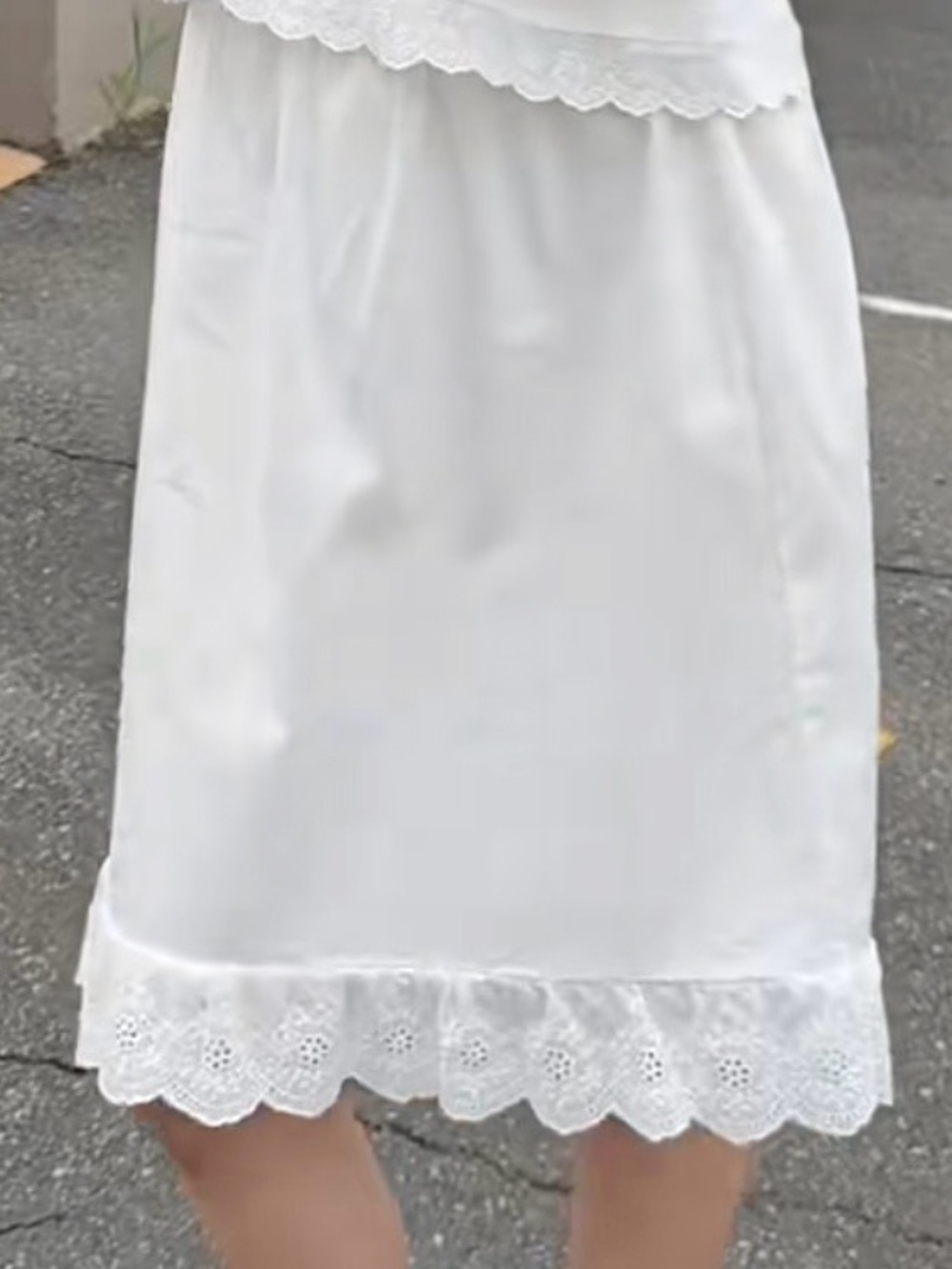 My Mum Made It Cotton Eyelet MIDI Skirt